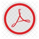 Round Adobe Acrobat Icon