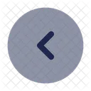 Round Alt Arrow Left Previous Back Icon