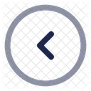 Round Alt Arrow Left Previous Back Icon