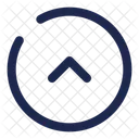 Round Alt Arrow Up Uploading Arrow Icon