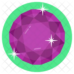 Round Amethyst  Icon