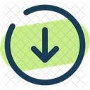 Round Arrow Down Arrow Arrows Icon