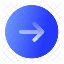 Round Arrow Right Arrow Navigation Icon