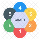 Circles Chart Overlapping Chart Multi Color Infographic Icône