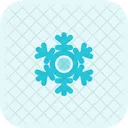 Round Center Snowflake Icon