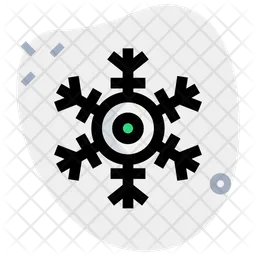 Round Center Snowflake  Icon