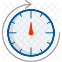 Round Clock Watch Timer Icon