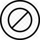 Round Denied Remove Icon