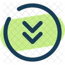 Round Double Alt Arrow Down Arrow Down Icon