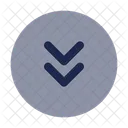 Round Double Alt Arrow Down Arrow Down Icon