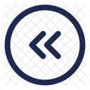 Round Double Alt Arrow Left Arrow Left Icon