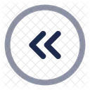 Round Double Alt Arrow Left Arrow Left Icon
