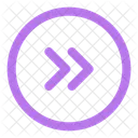 Round Double Alt Arrow Right Arrow Right Icon