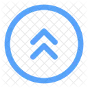 Round Double Alt Arrow Up Arrow Up Icon