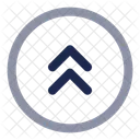 Round Double Alt Arrow Up Arrow Up Icon