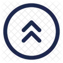 Round Double Alt Arrow Up Arrow Up Icon