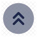 Round Double Alt Arrow Up Arrow Up Icon