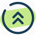 Round Double Alt Arrow Up Arrow Up Icon