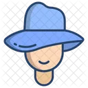 Round Hat Woman Hat Hat Icon