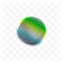 Round Sticker Lines Icon