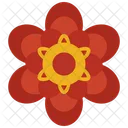Round Petal Flower  Icon