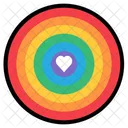 Circular Rainbow Homosexuality Icon