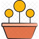 Round Shaped Plant Icon