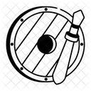 Round Shield Protection Battle Icon