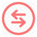 Round Sort Horizontal Order Arrow Icon