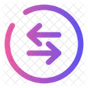 Round Sort Horizontal Order Arrow Icon