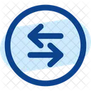Round Sort Horizontal Icon