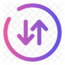 Round Sort Vertical Order Arrow Icon