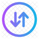 Round Sort Vertical Order Arrow Icon