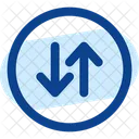 Round Sort Vertical Icon