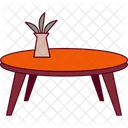 Round Tabble Furniture Icon Icon