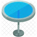 Glass Round Table Icon