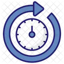 Round The Clock Service Support Icon