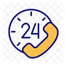 Time 24 7 Support Icon