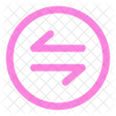 Round Transfer Horizontal Payment Exchange Icon