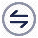 Round Transfer Horizontal Payment Exchange Icon