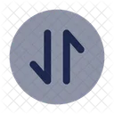 Round Transfer Vertical Payment Exchange Icon