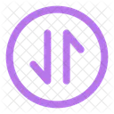 Round Transfer Vertical Payment Exchange Icon
