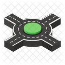 Road Sign Roundabout Road Symbol Icon