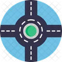 Roundabout Ways Way Icon