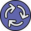 Roundabout Circle Cycle Icon