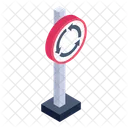 Roundabout Sign Roundabout Board Roadboard Icon