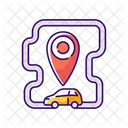Roundtrip Transport Sharing Icon