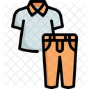 Roupas Camisa Calcas Ícone
