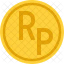 Rupiah Monnaie Argent Icône