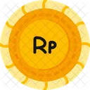 Roupie Monnaie Indonesienne Symbole De La Roupie Icône